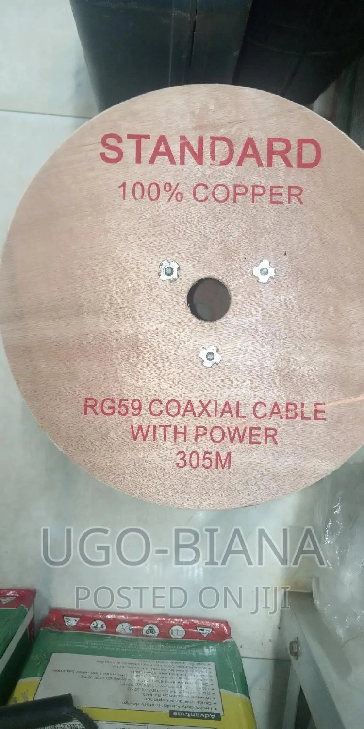 Rg59 Coaxial Cable With Power Pure Copper