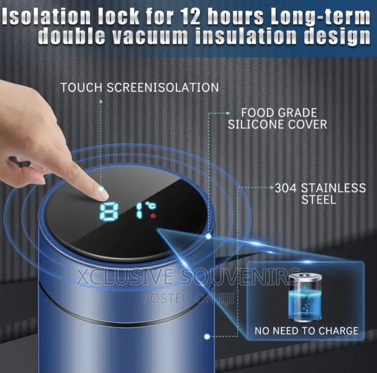 500ml Smart Water Bottles With Digital Temperature Display