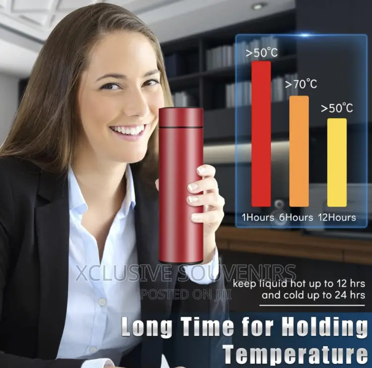 500ml Smart Water Bottles With Digital Temperature Display