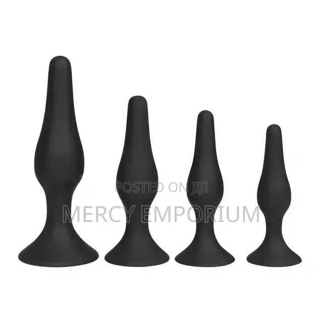 4 Pieces Anal Butt Plugs Soft Silicone Each
