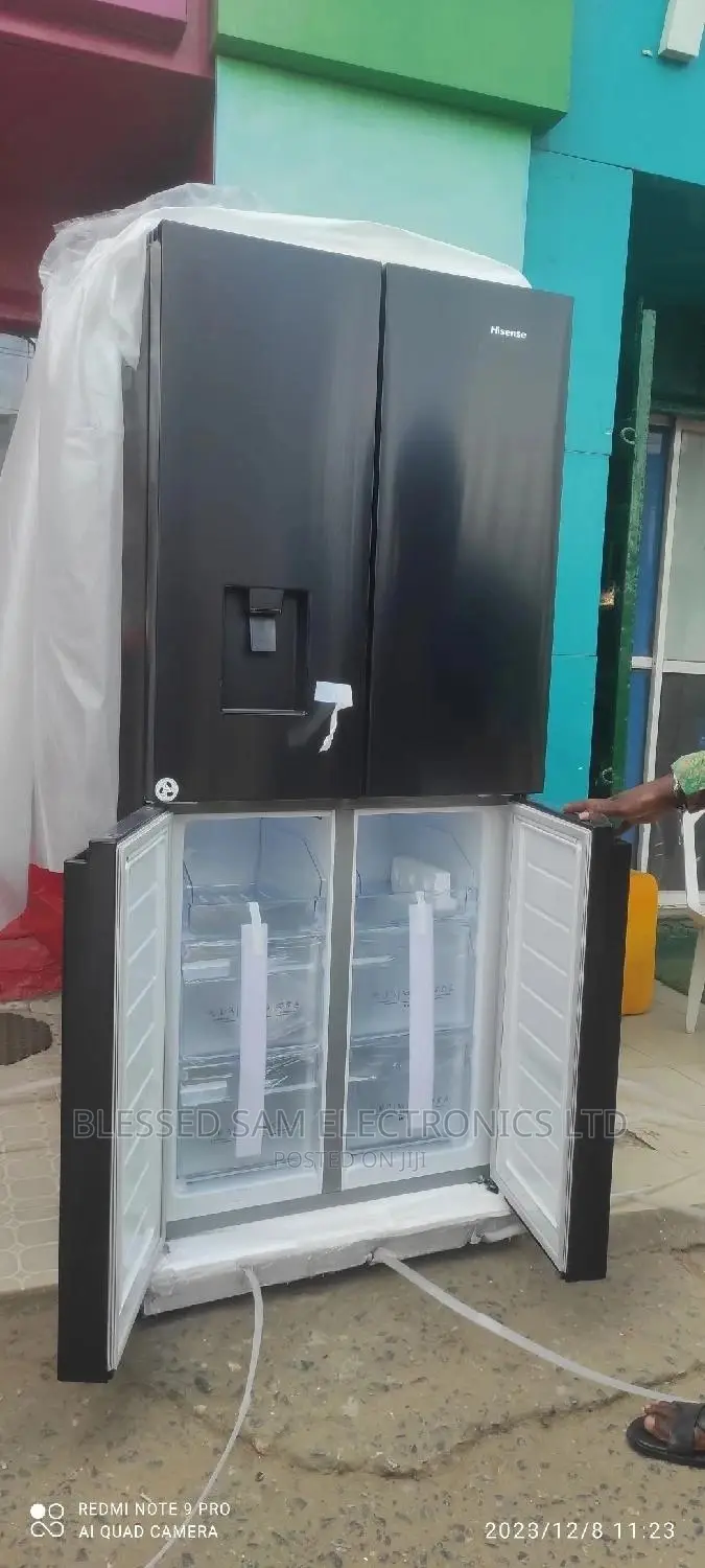 Hisense 432L Side by Side Fridge( 4 Doors) Water Dispenser