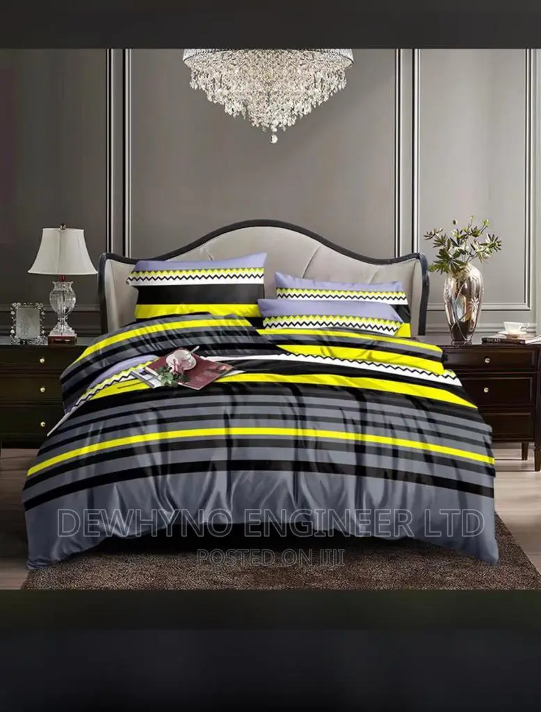 6 by 6.Beautiful Bedsheets and Duvet