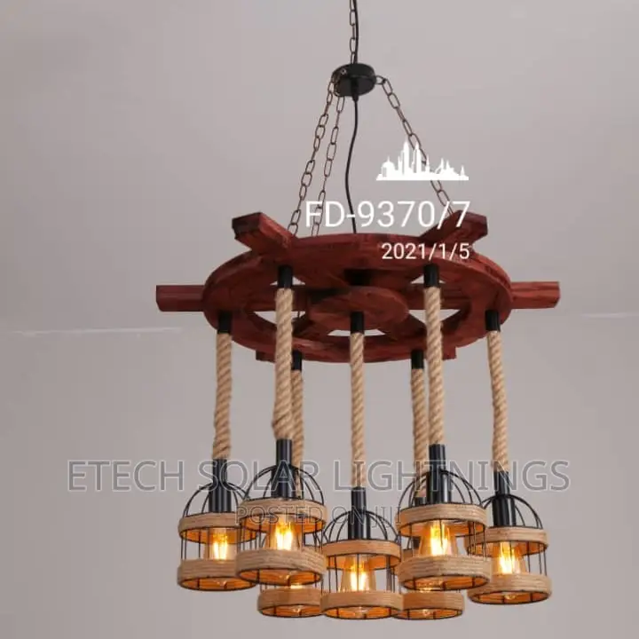 American Coffee Shop Chandelier Loft Wood Retro Restaurant