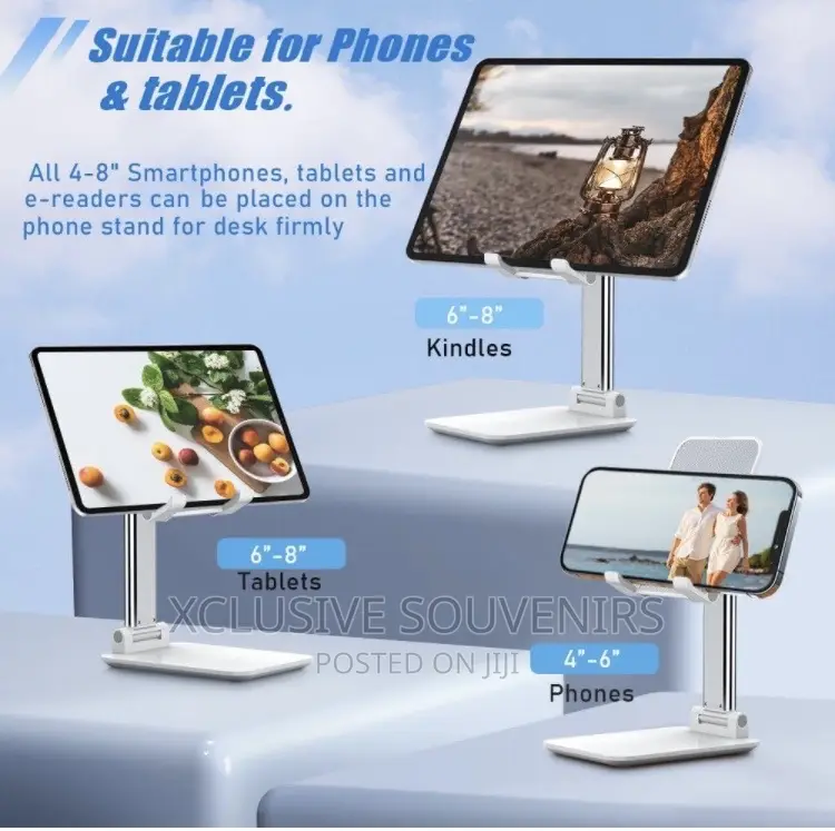 Height Adjustable Cell Phone Holder Fully Foldable