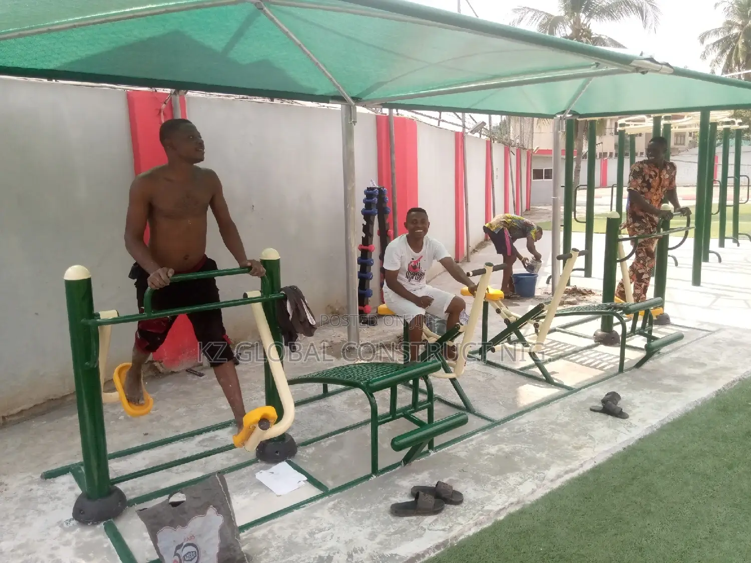 Carport for Fitness Equipment
