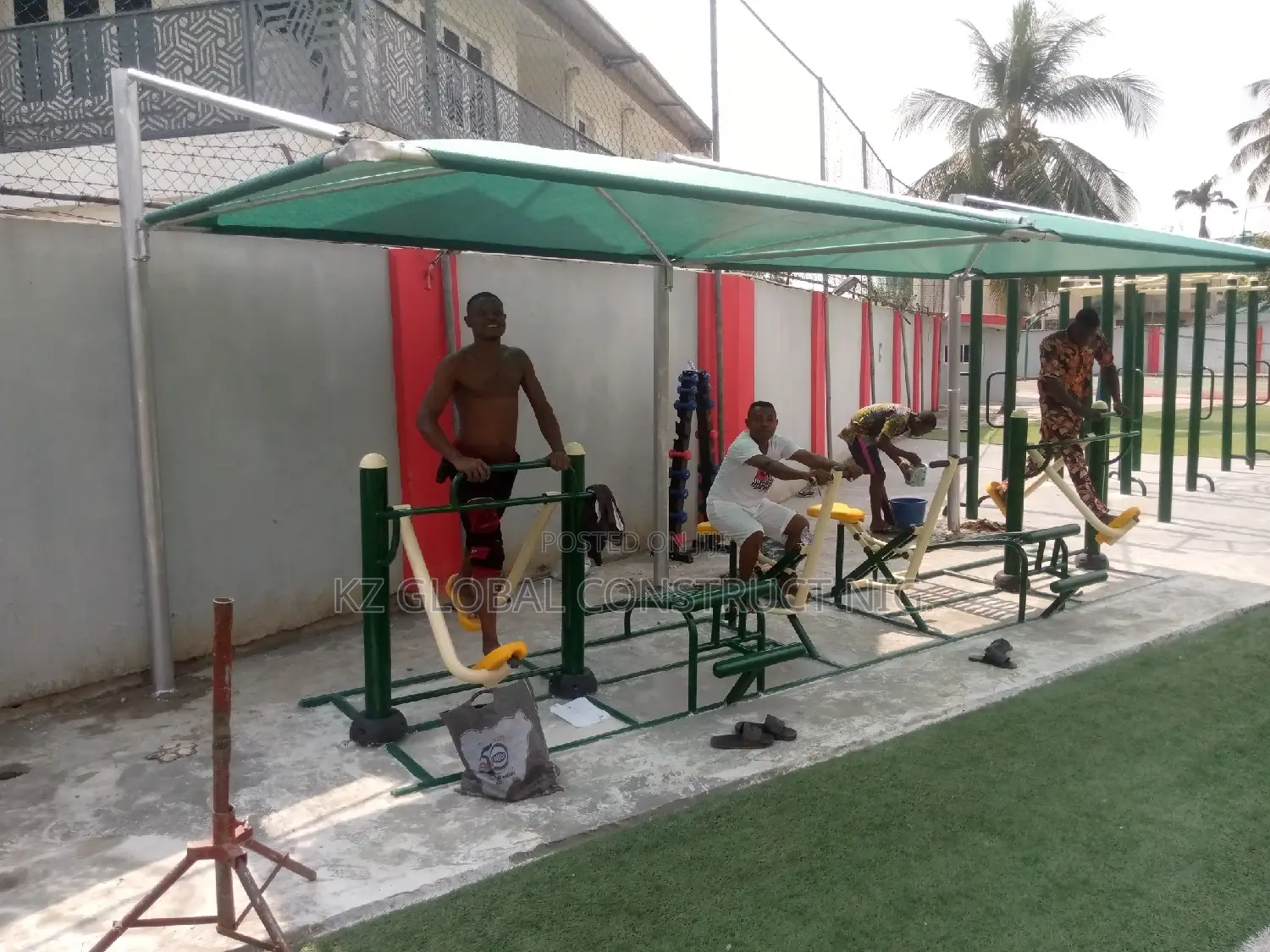 Carport for Fitness Equipment