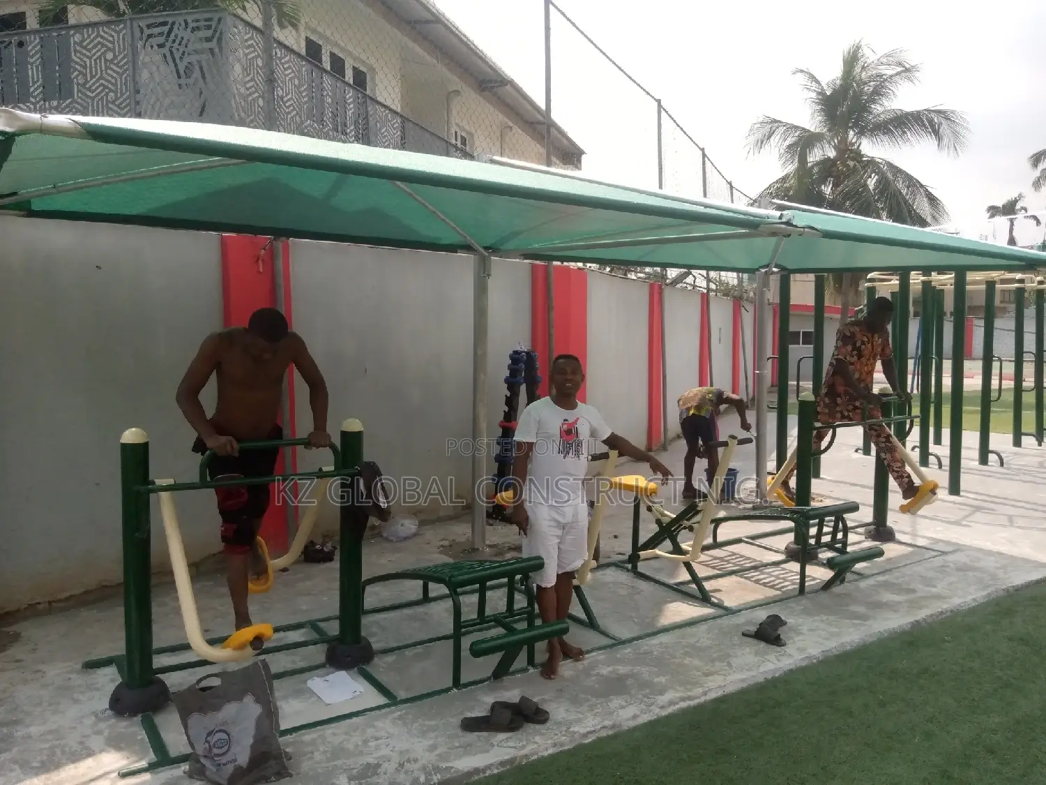 Carport for Fitness Equipment