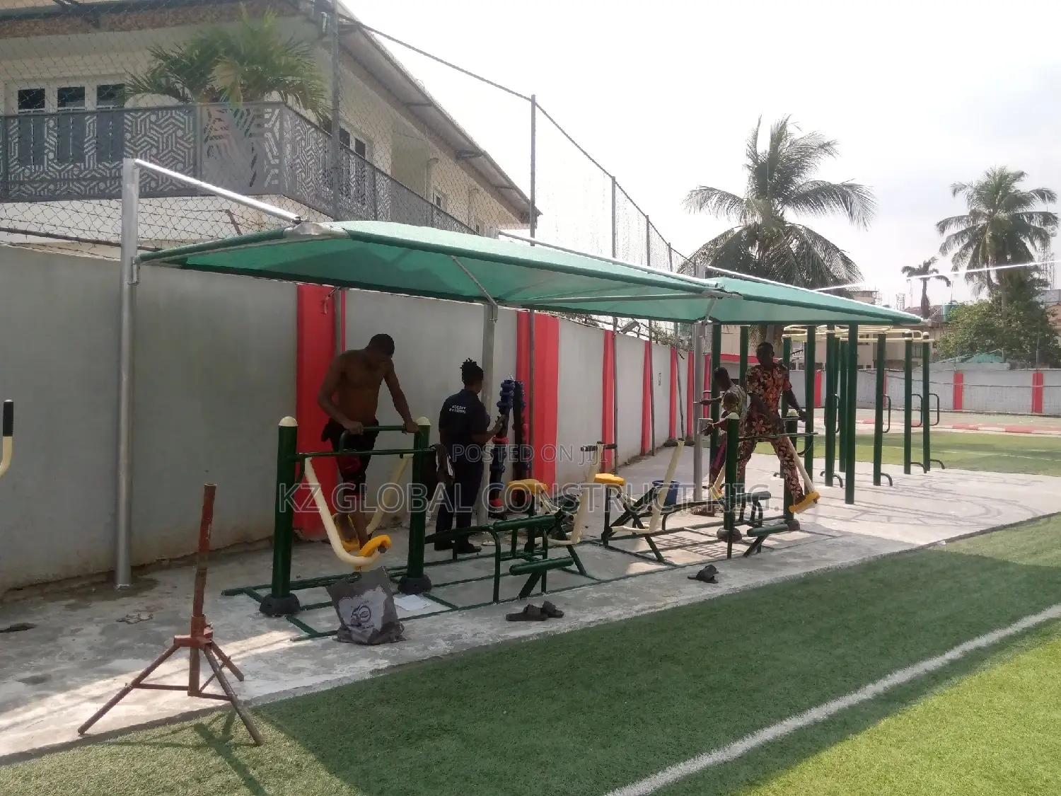 Carport for Fitness Equipment