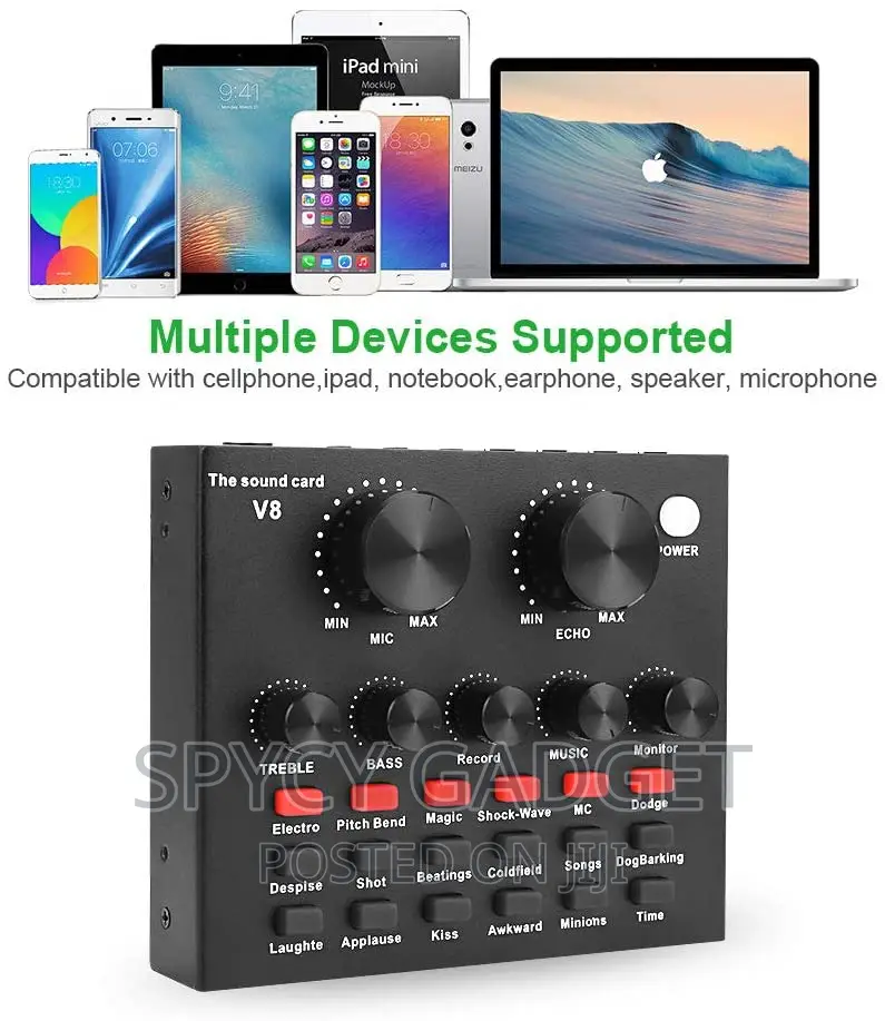V8 Multiple Live Bluetooth Sound Card