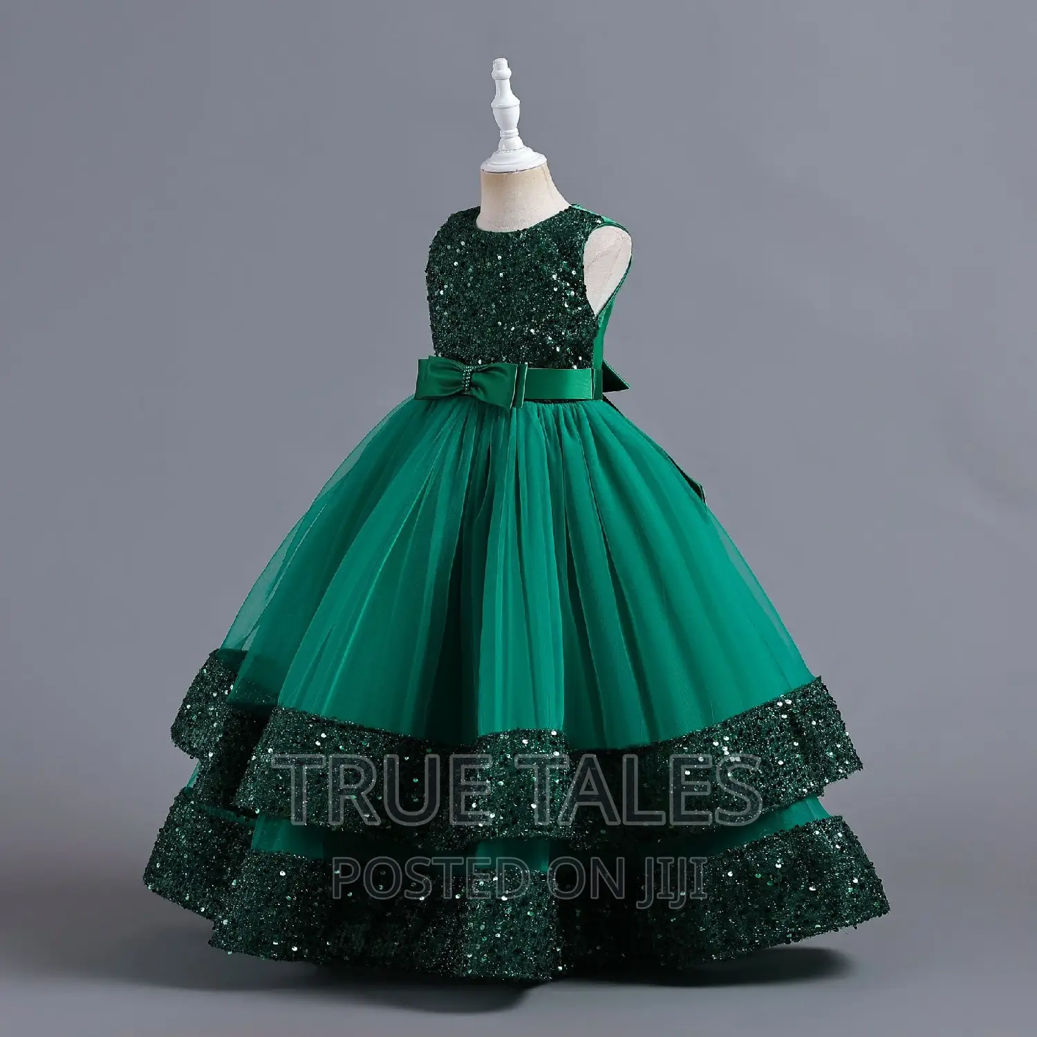 Girls Sequins Ballgown Cinderella Dresses Ages 4 To 11 Years