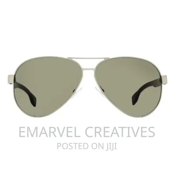 Unisex Aviator Sunglasses - Black Lens