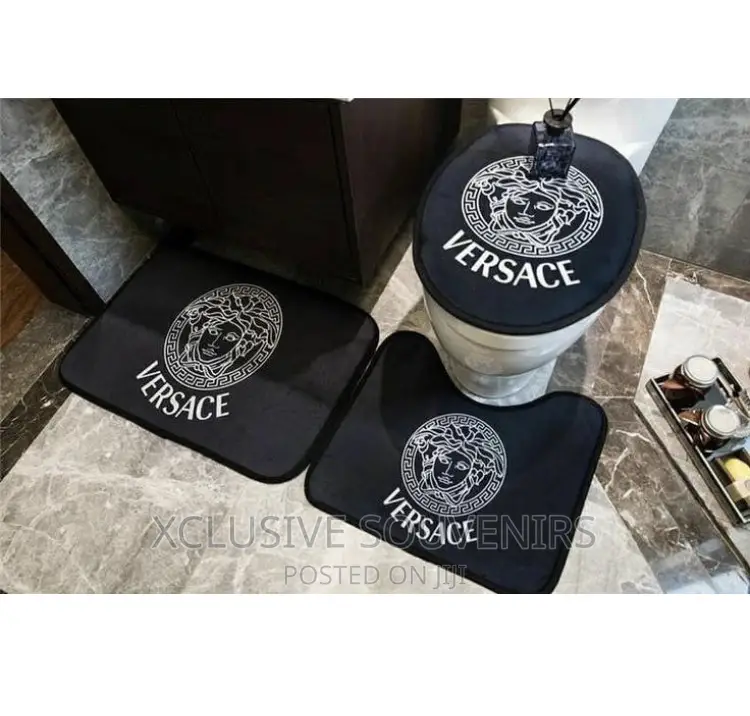 3pc Designers Non Slip Soft Bath Set Rugs