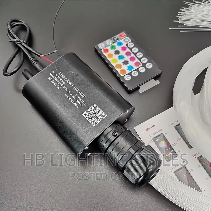 500 Strands Led Fiber Optic Light Star Ceiling Kit App Music Control