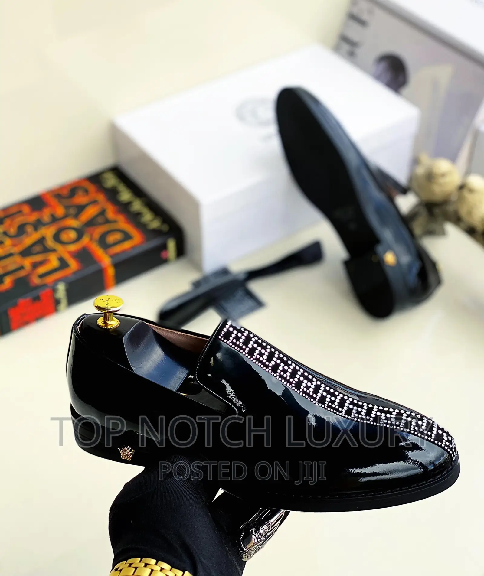 Versace Italian Leather Men Shoe