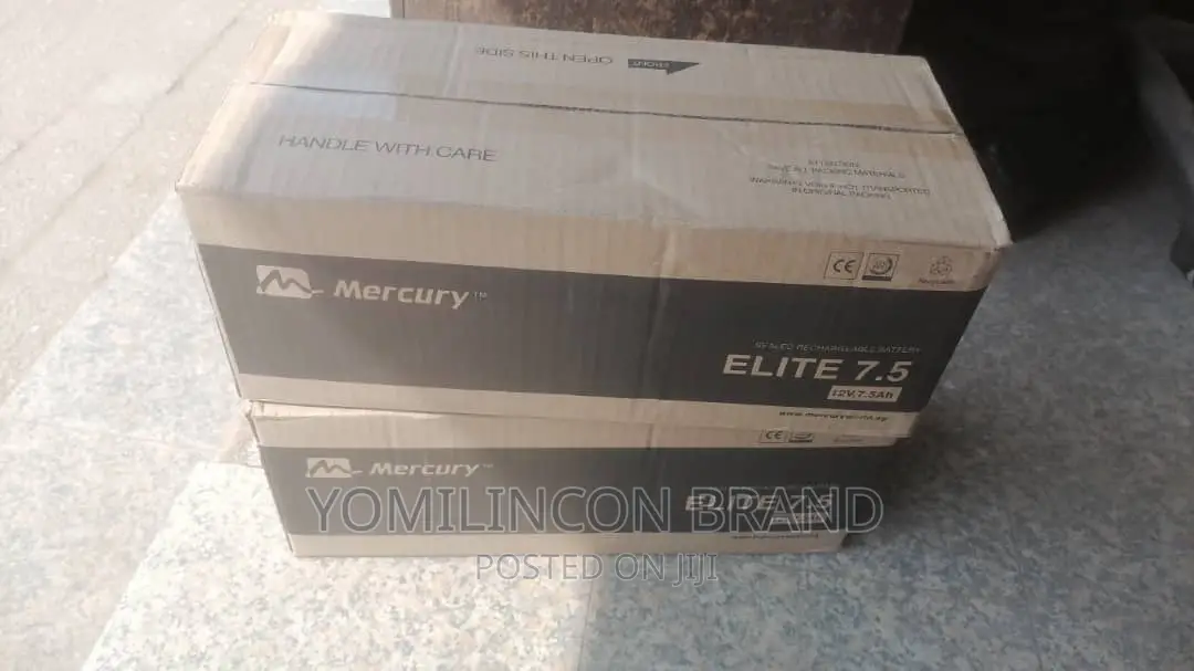Mercury UPS Replacement Battery 7.5ah 12V