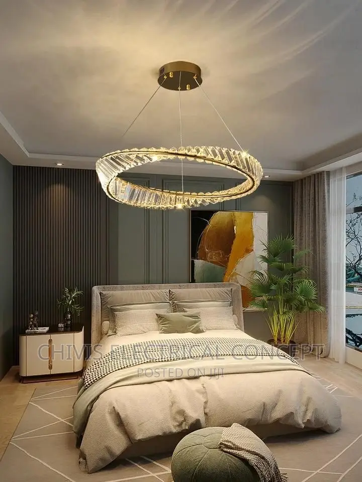 2023 Mobius Ring Crystal Chandelier Lighting for Living Room