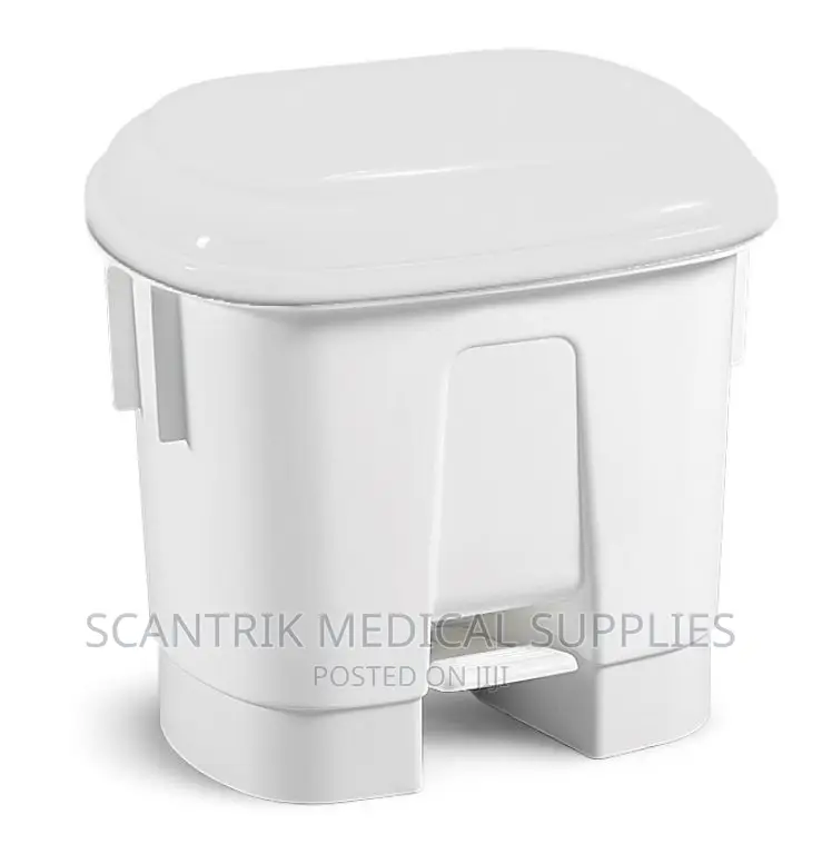 Derby Plastic Pedal Bin 60 Litre White