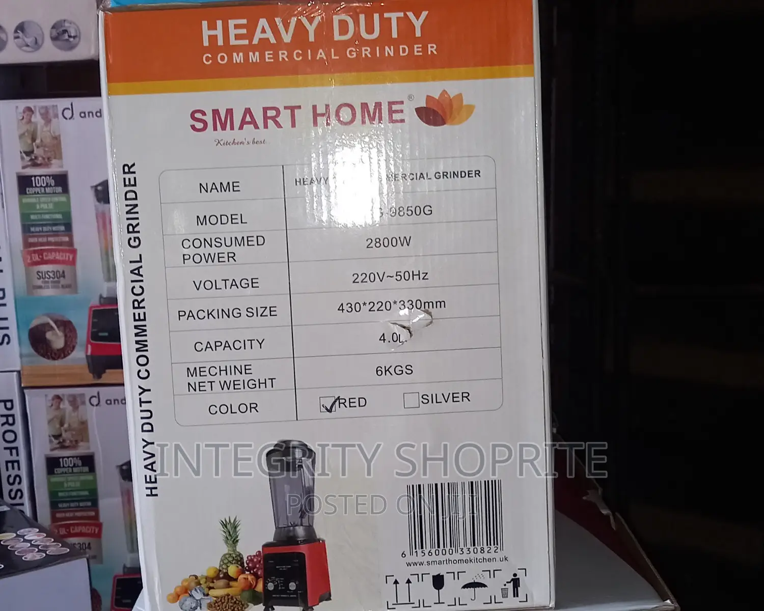 Smart Home Commercial Blender-4l-2800w