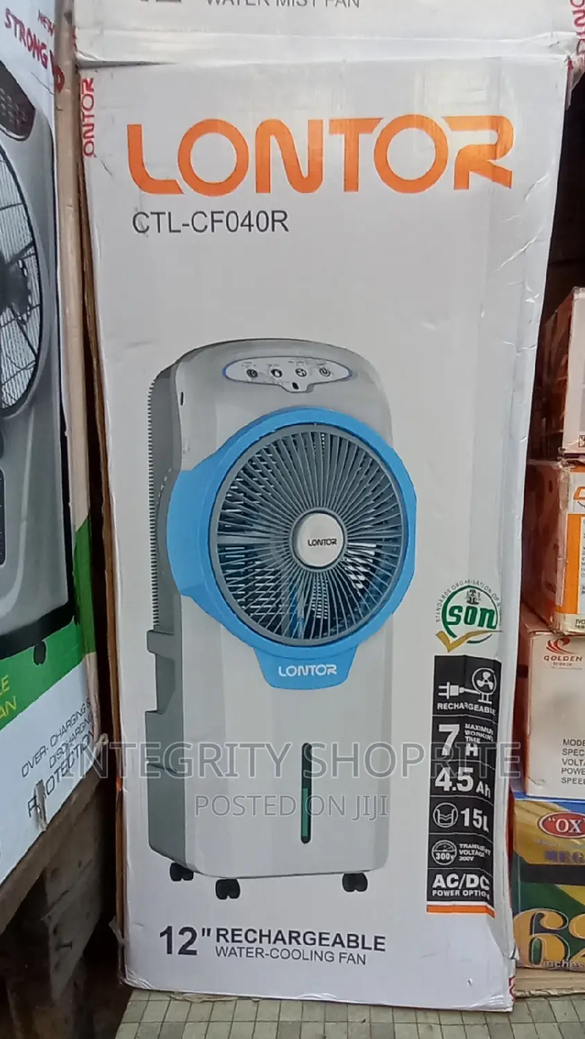 Lontor Rechargeable Air Cooler [Water Fan] With Remote Contr