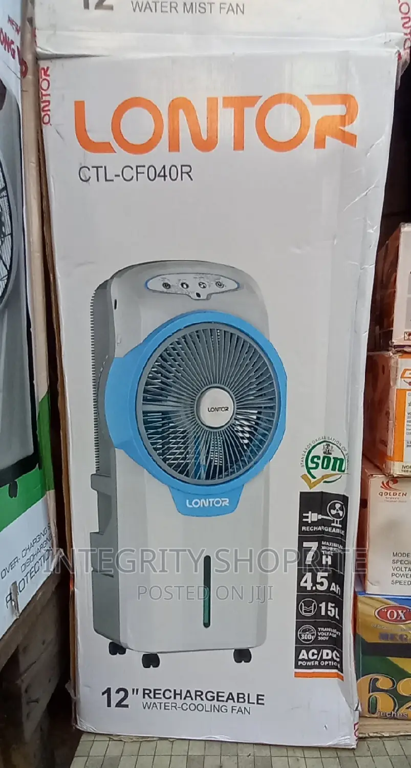 Lontor Rechargeable Air Cooler [Water Fan] With Remote Contr