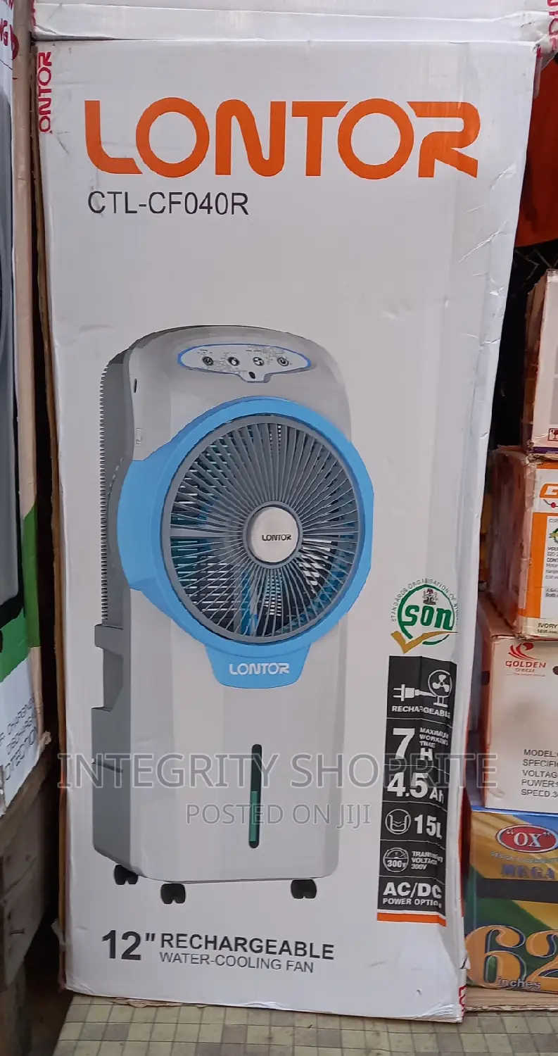Lontor Rechargeable Air Cooler [Water Fan] With Remote Contr