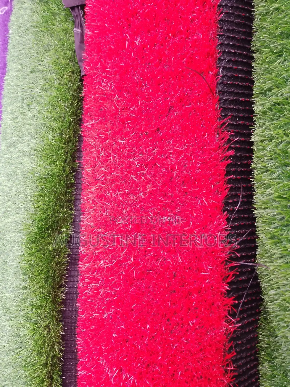 High Quality Turkish Red Artificial Grass Rug Carpet 30mm