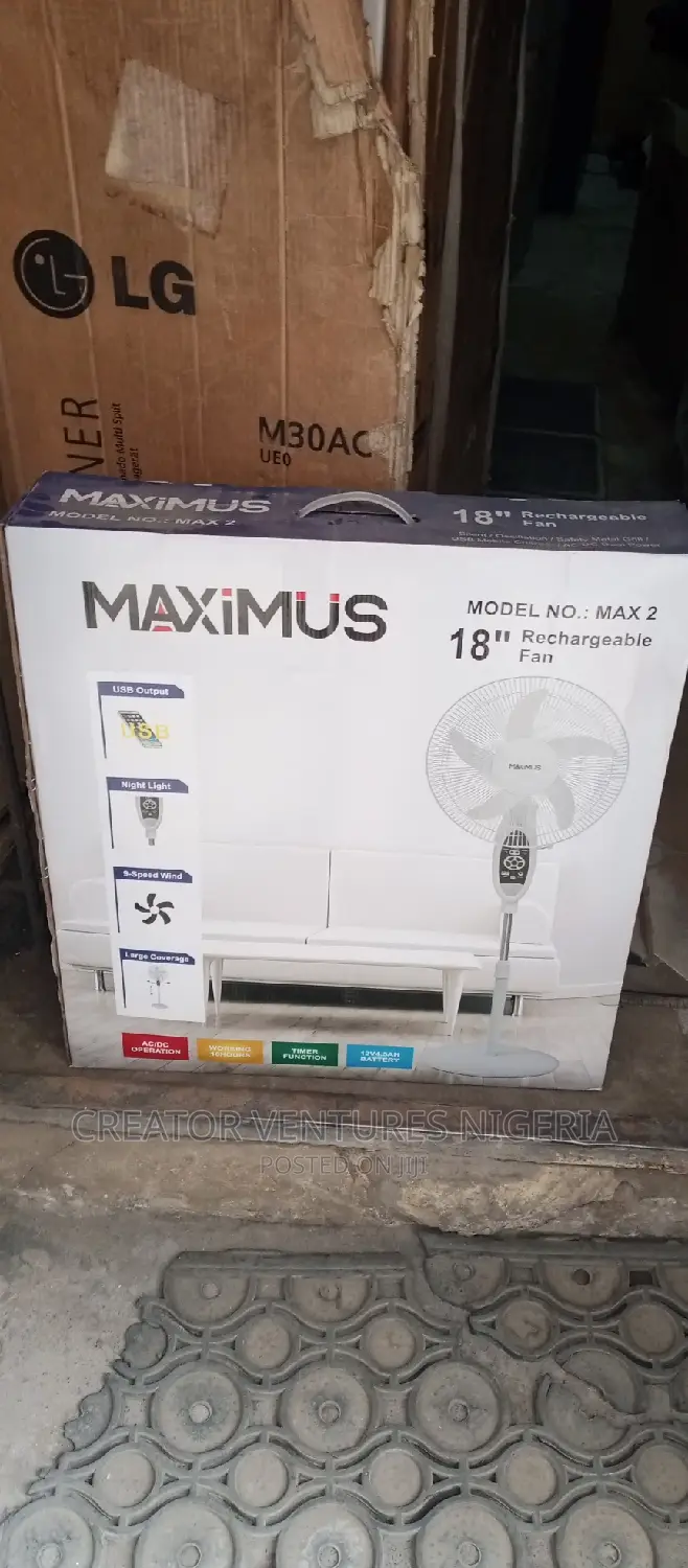 Maximums Solar Rechargeable Fan 18,Fully Copper,Very Durable
