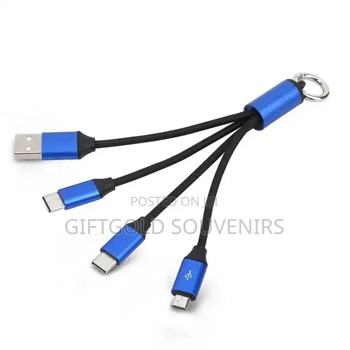 Phone Charging Cable 3-in-1 Multi Fast Charger Cord
