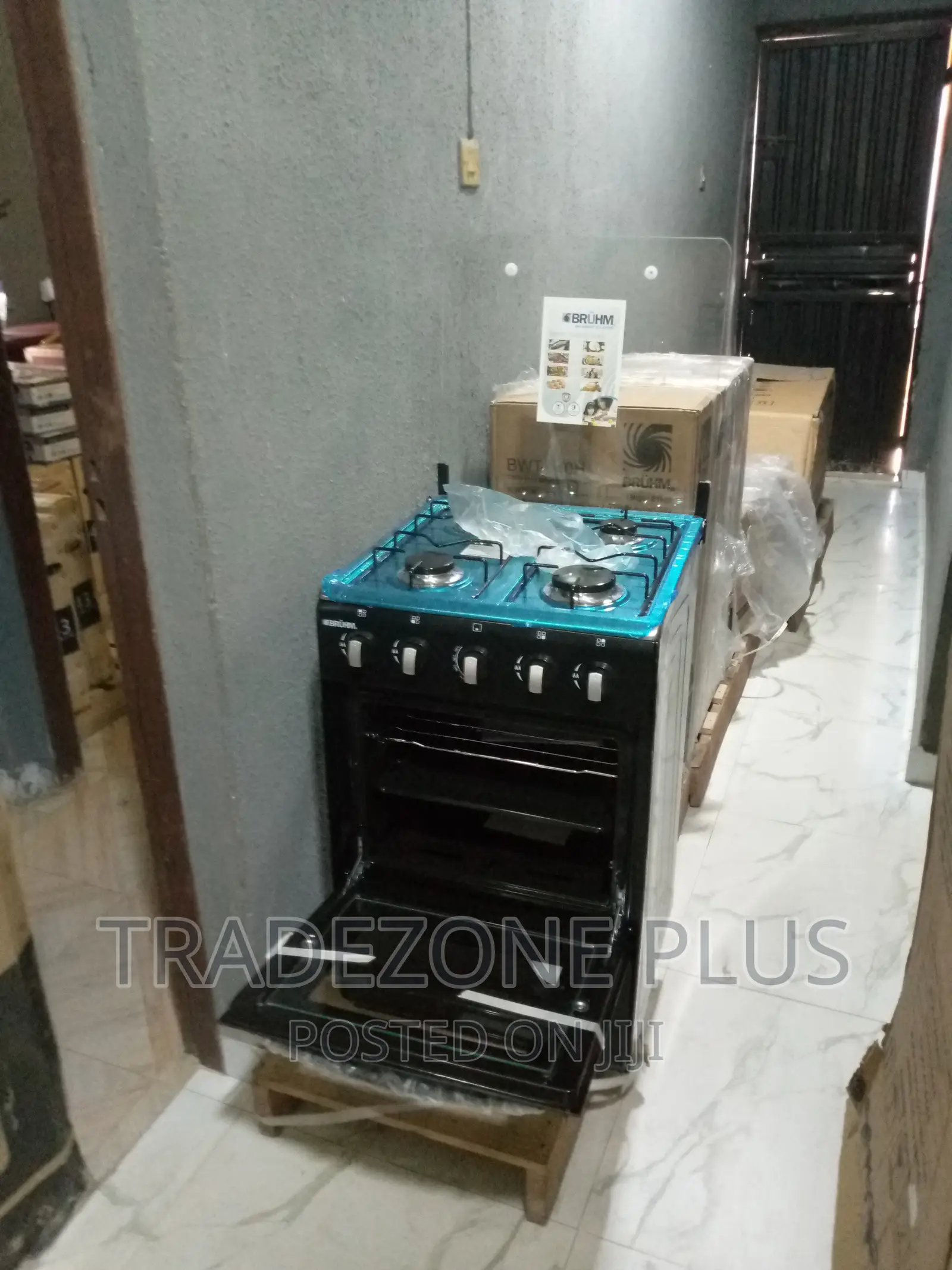 New in BGC-5540ib Bruhm 4 Burner Gas Cooker