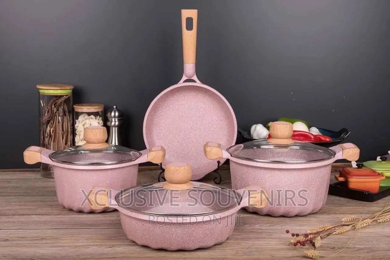 Nonstick Cookware Sets Granite Coating 9pcs Pot And Pan Set