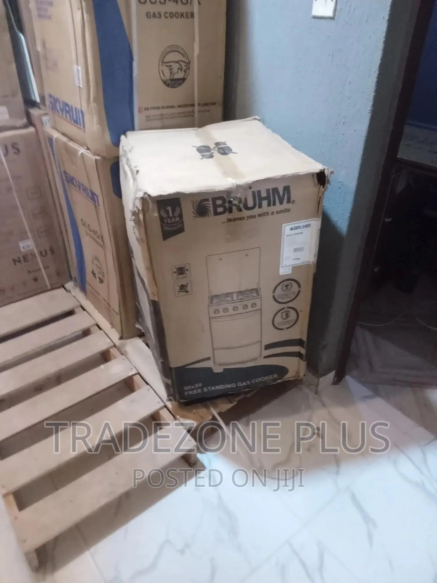 Original Bruhm 50X50 4 Burner Gas Cooker-BGC-5540ib