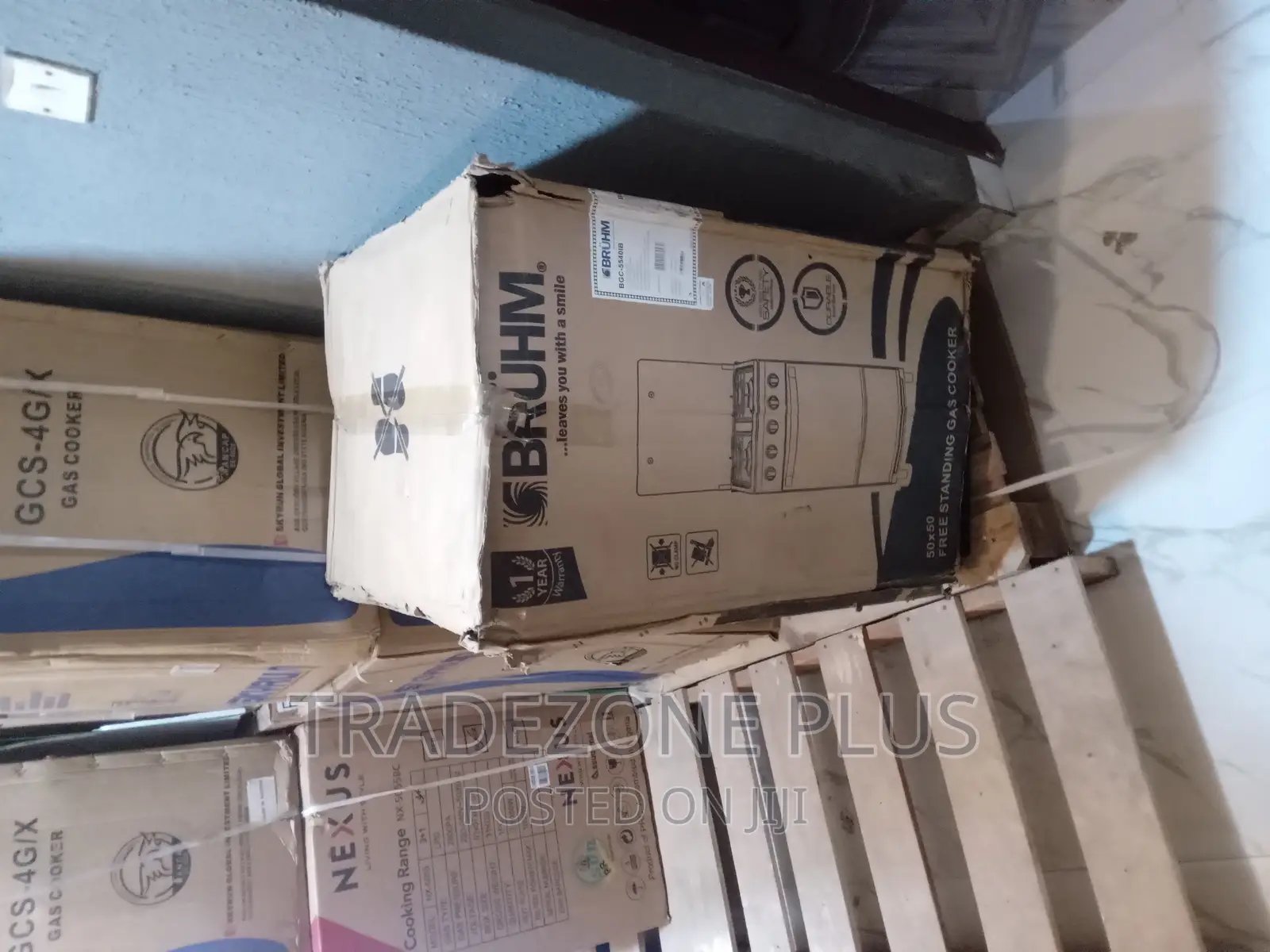 Original Bruhm 50X50 4 Gas Burner Gas Cooker-BGC-5540ib