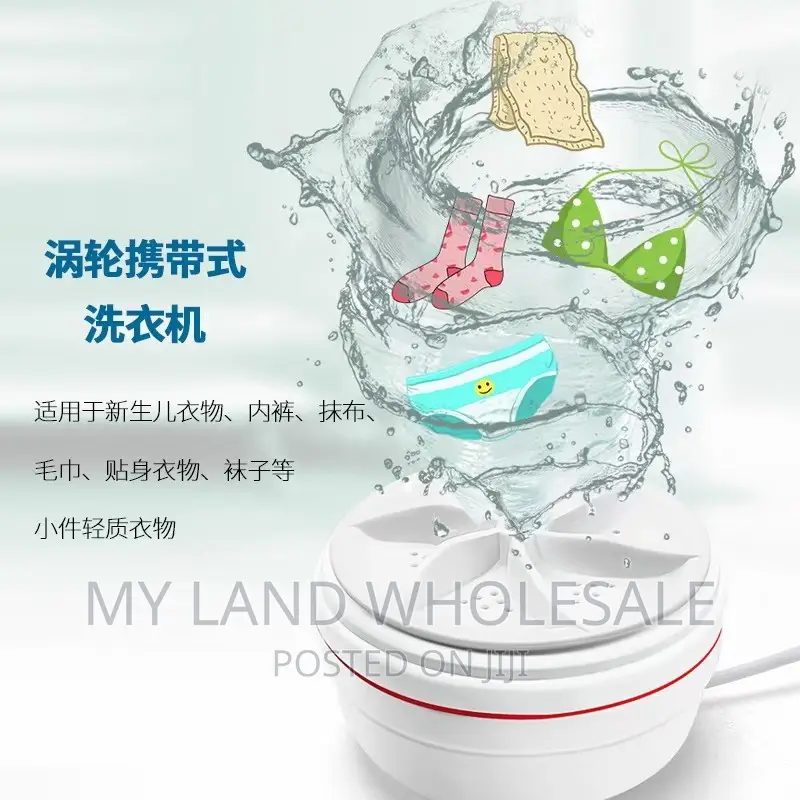 Movable Mini Washing Machine. Wash Clothes And Dishes