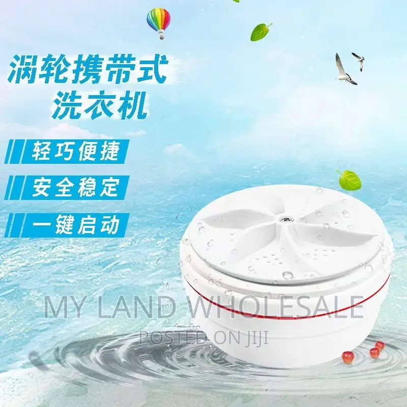Movable Mini Washing Machine. Wash Clothes And Dishes