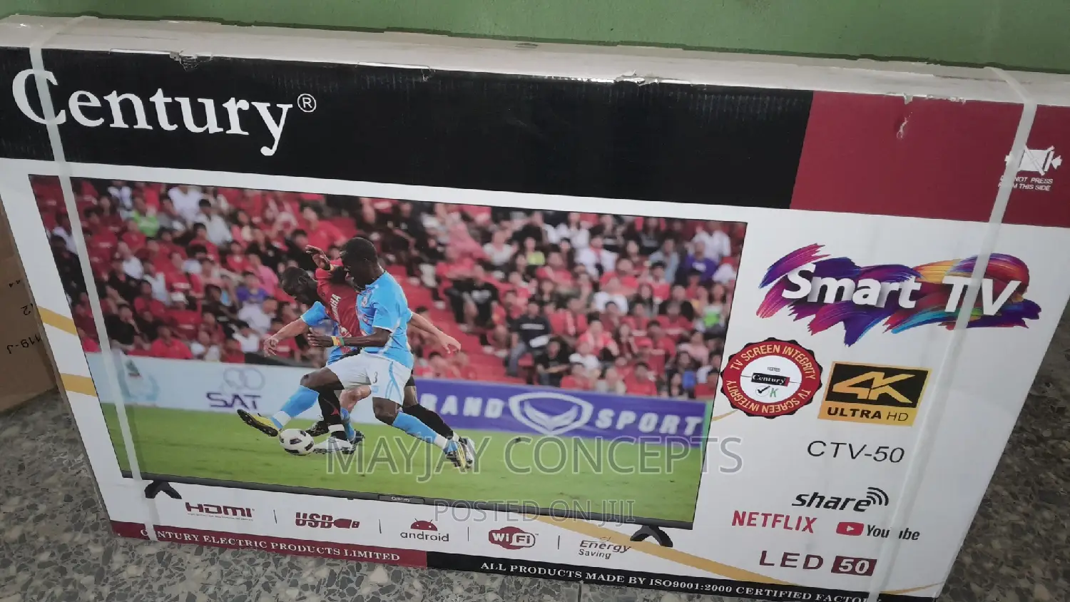 Century 50 Inches Smart Tv-Netflix,Android,Hdmi, Ultrahd