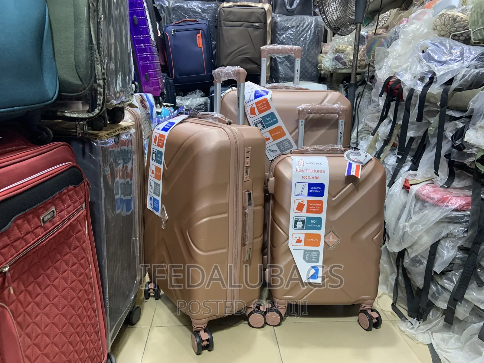 Set of Quality Imported Plastic Travel Luggage