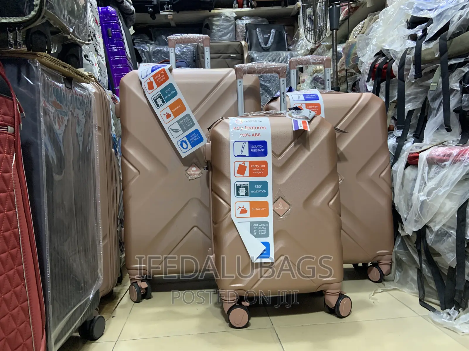 Set of Quality Imported Plastic Travel Luggage
