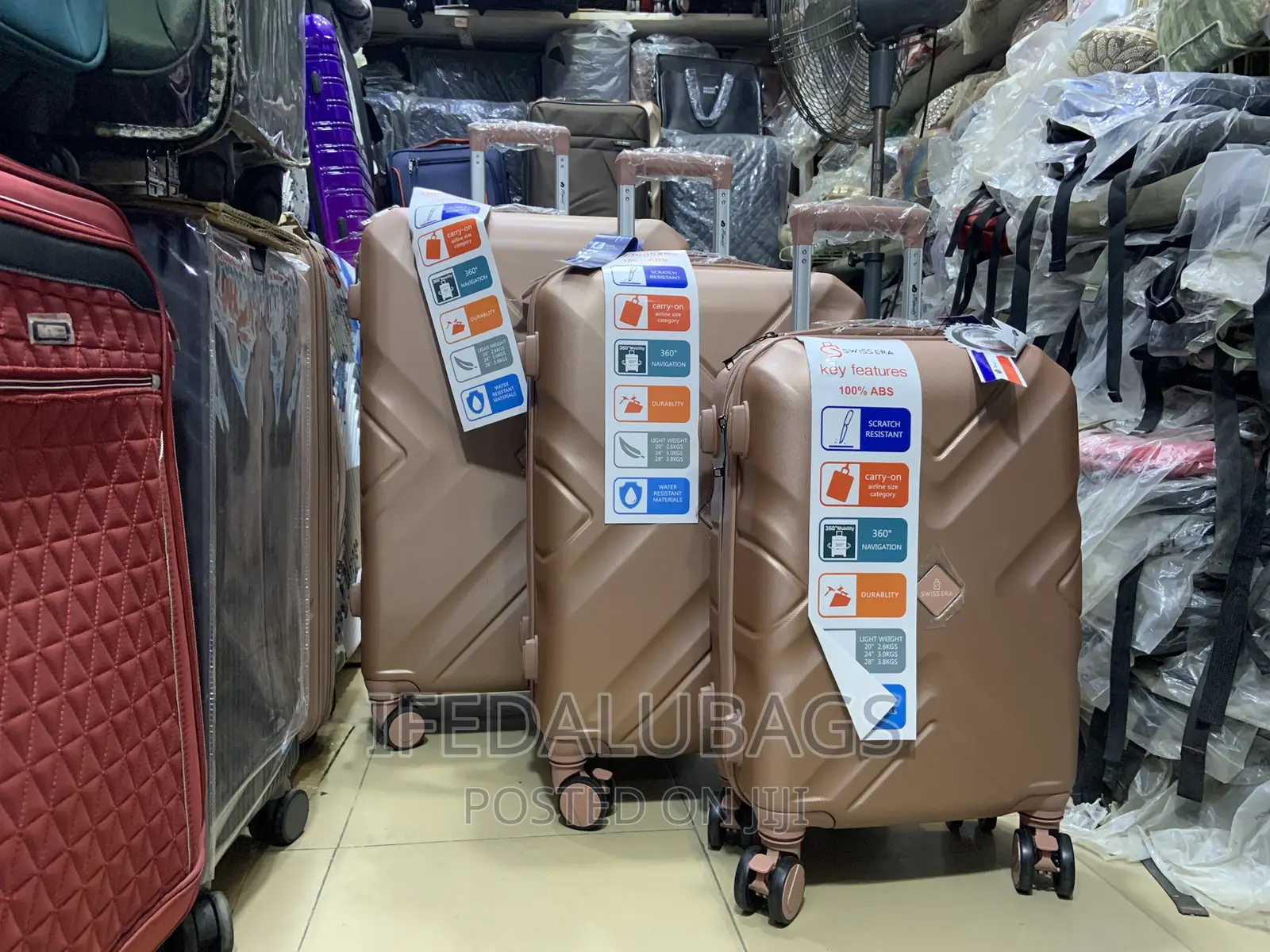 Set of Quality Imported Plastic Travel Luggage