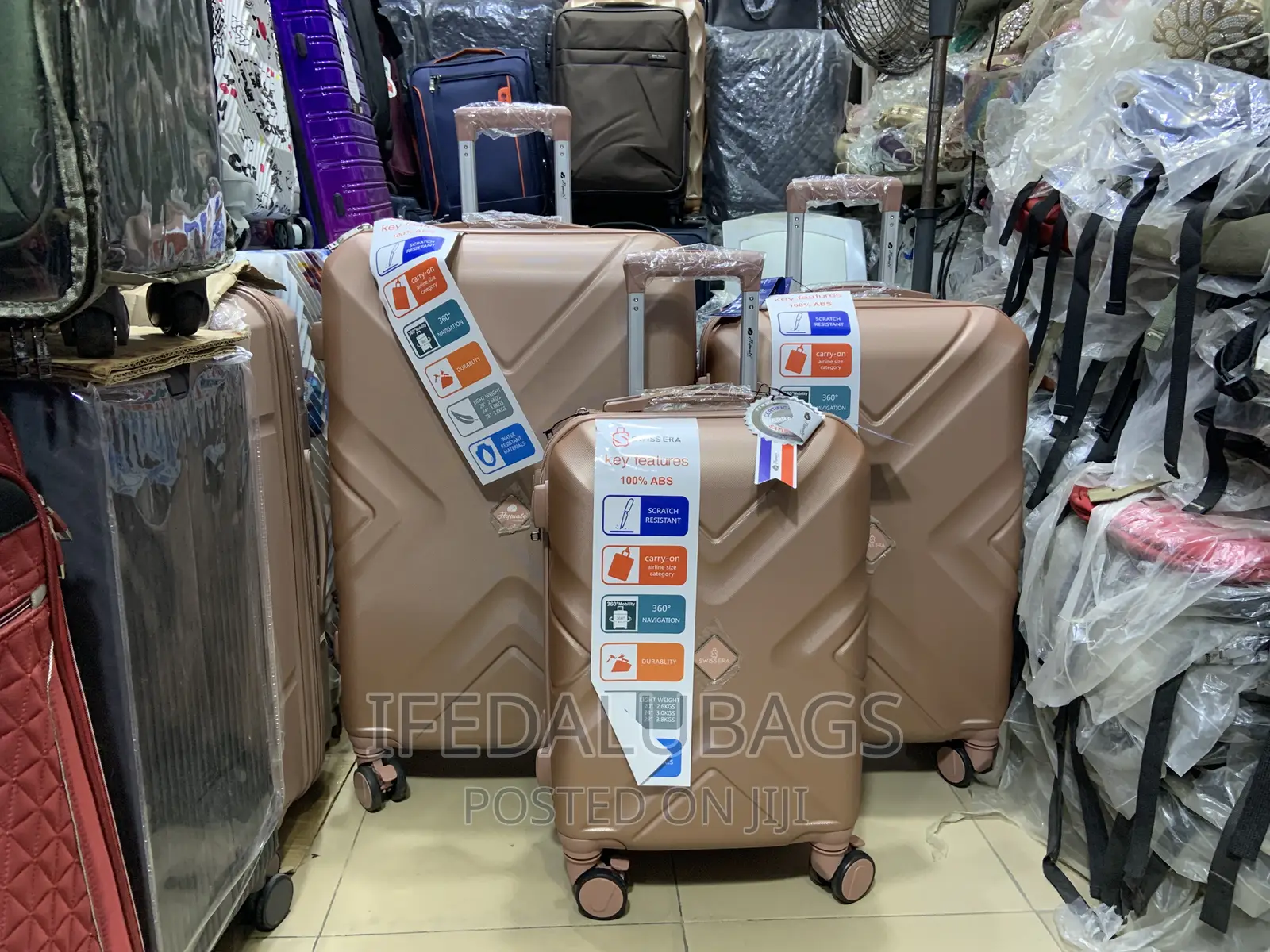 Set of Quality Imported Plastic Travel Luggage
