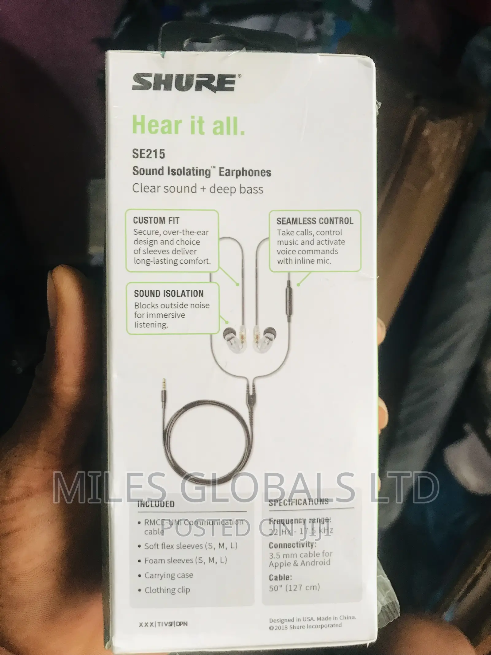Shure SE215 PRO Wired Earbuds - Professional Sound Isolating