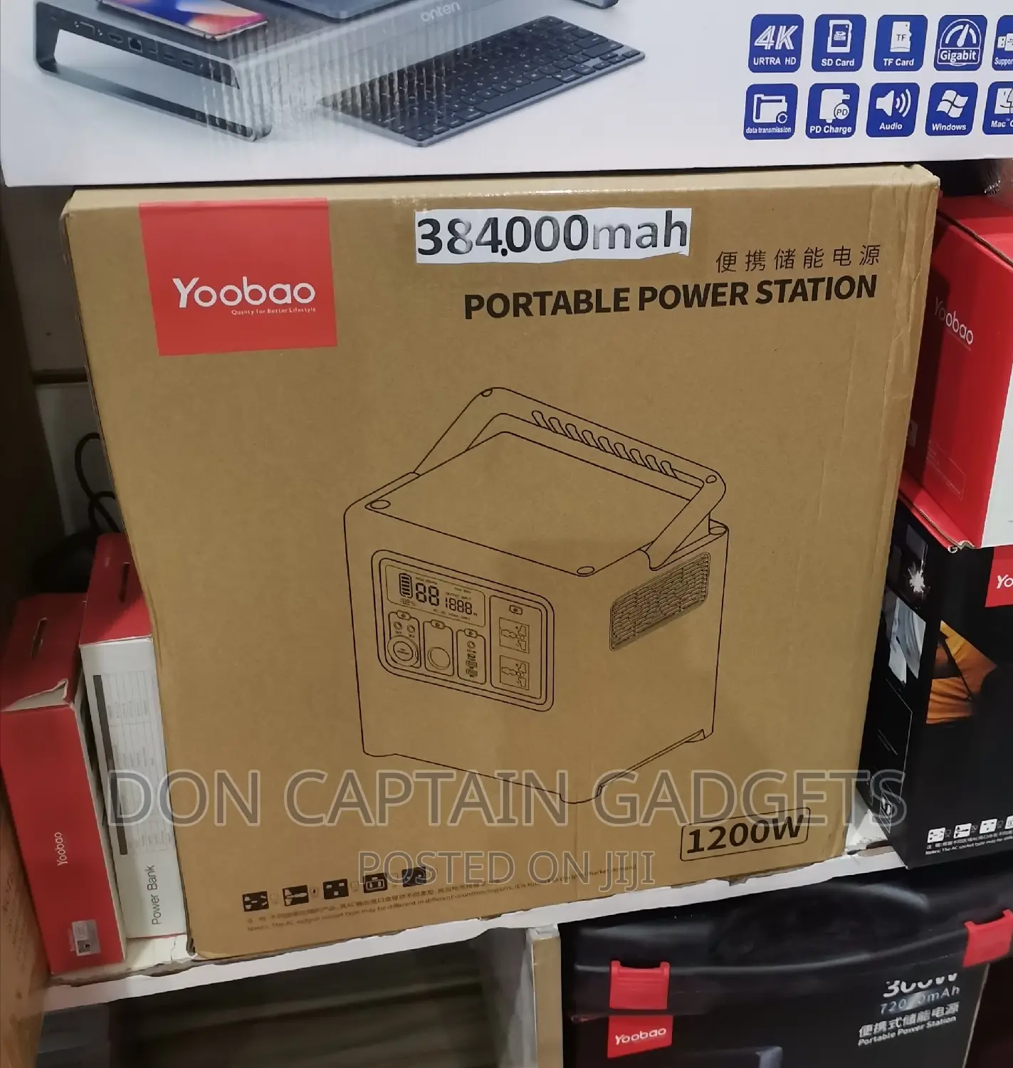 384,000mah Yoobao Power Station 1200w