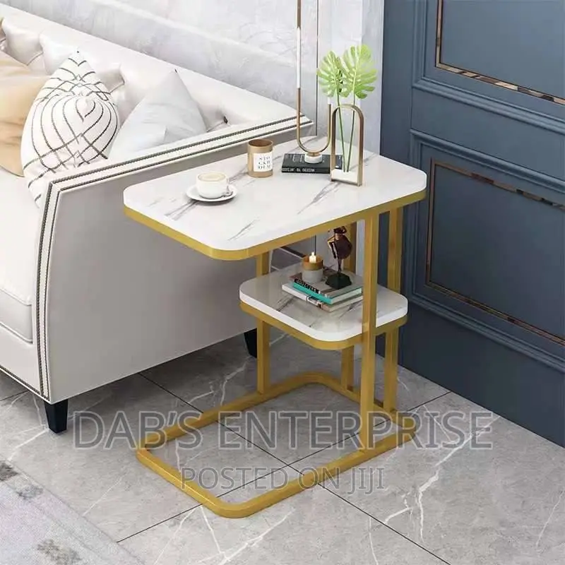 Small Marble Texture Side Table