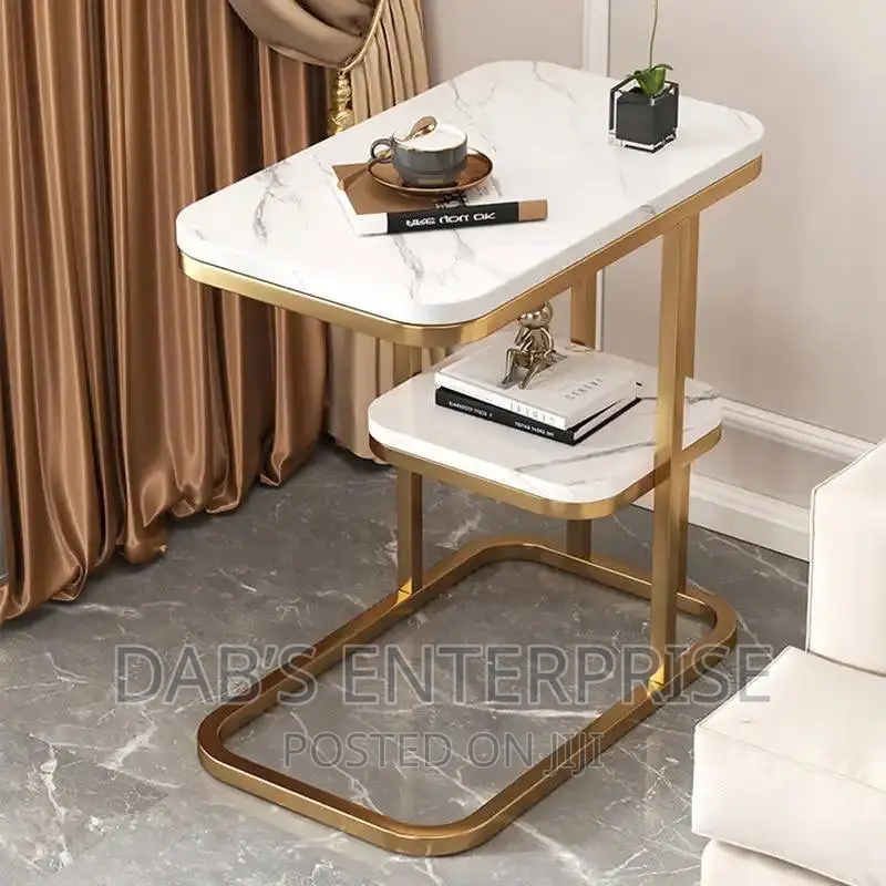 Small Marble Texture Side Table