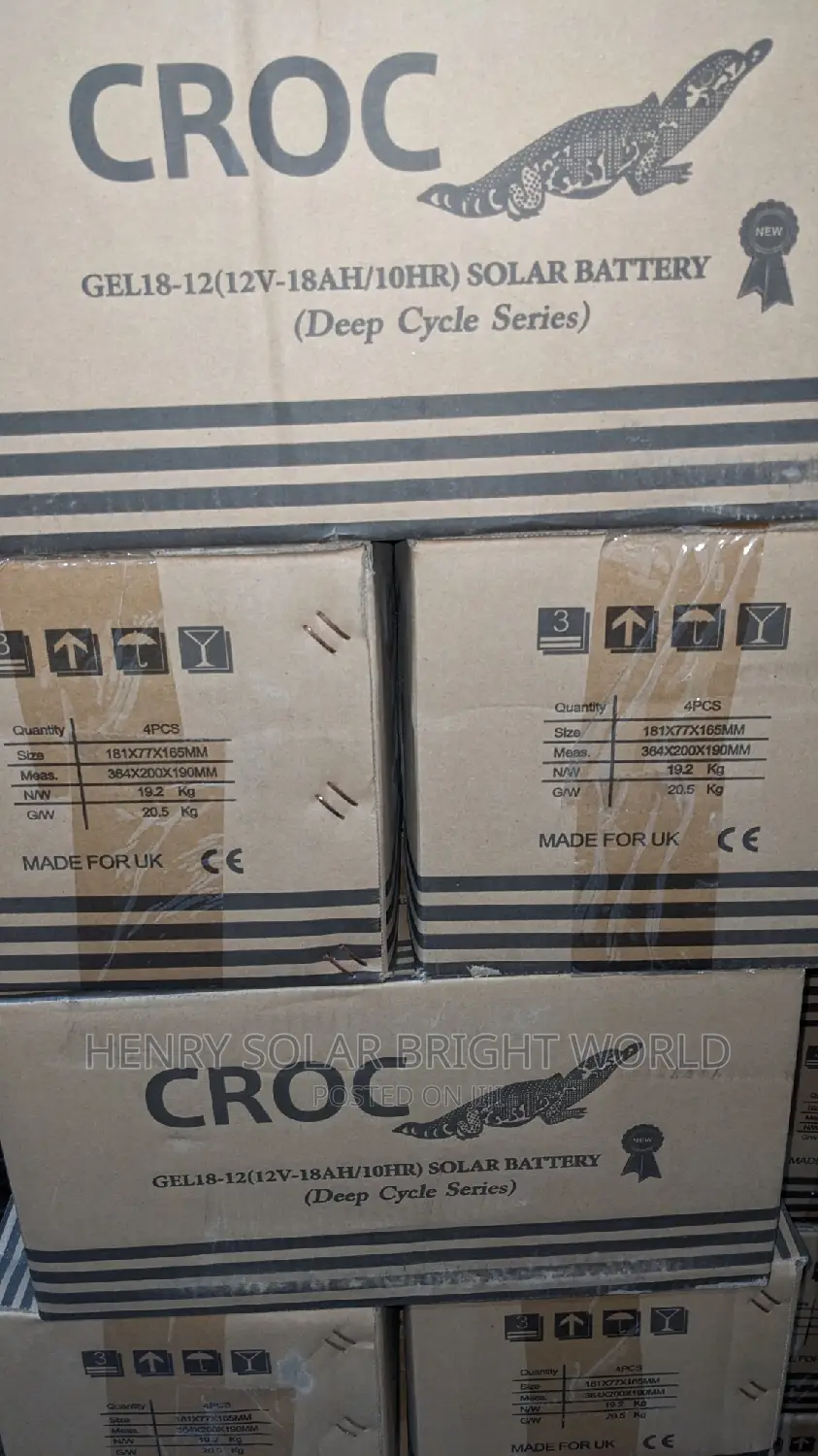 Croc 18ah 12v Gel Battery