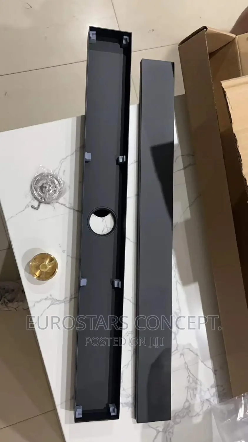 Black Long Floor Drains