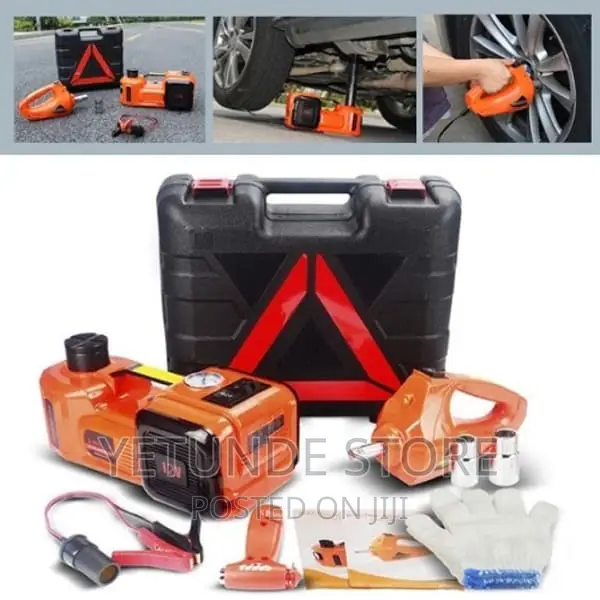7tons Electric Car Jack,Wheel Spanner Tyre Pump for Cars