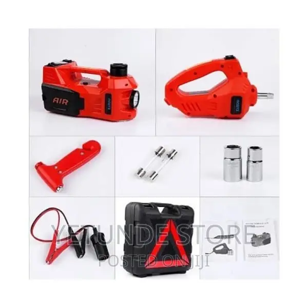 7tons Electric Car Jack,Wheel Spanner Tyre Pump for Cars
