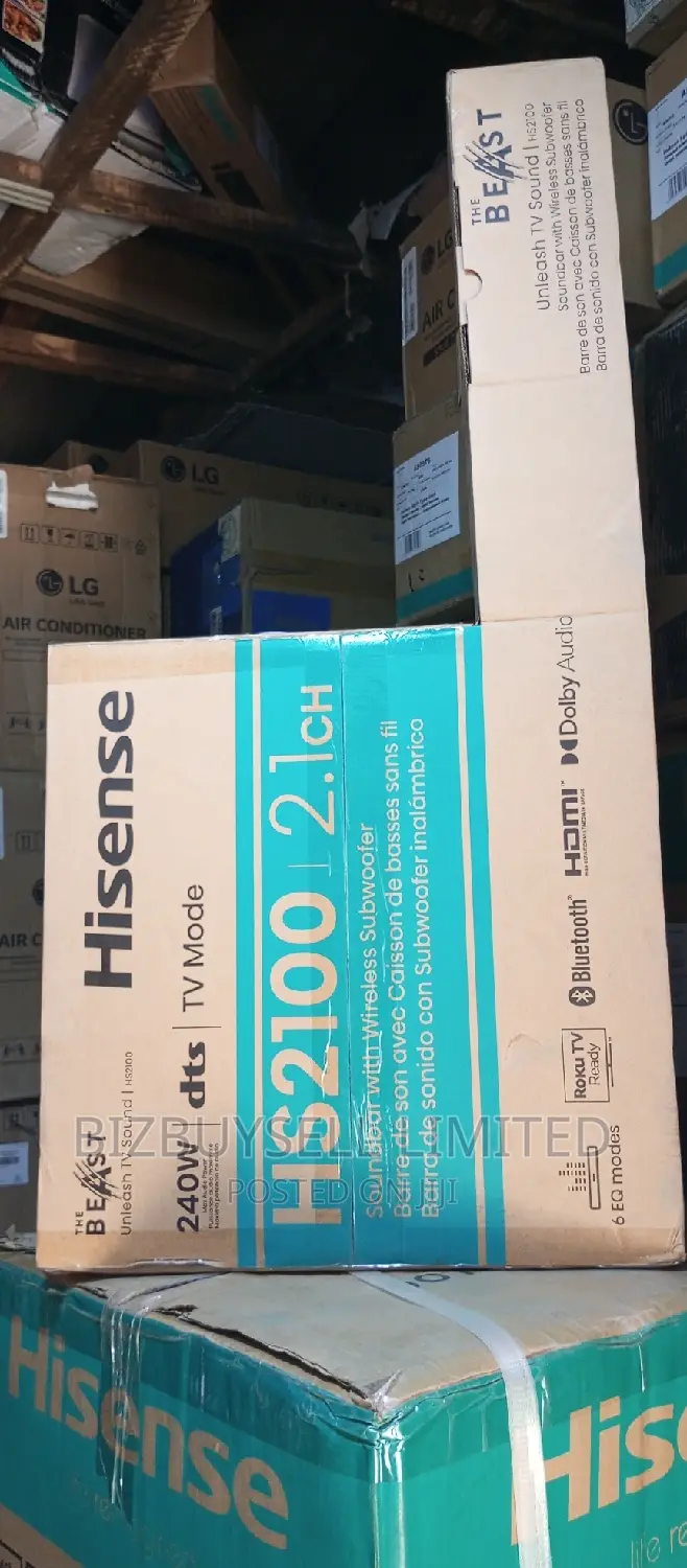 240watts Hisense Sound Bar.