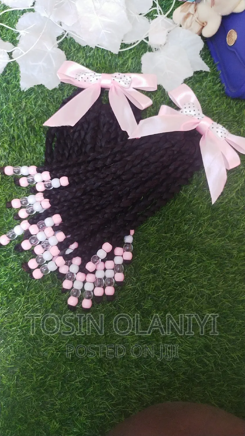 Detachable Braided Ponytail With Beads