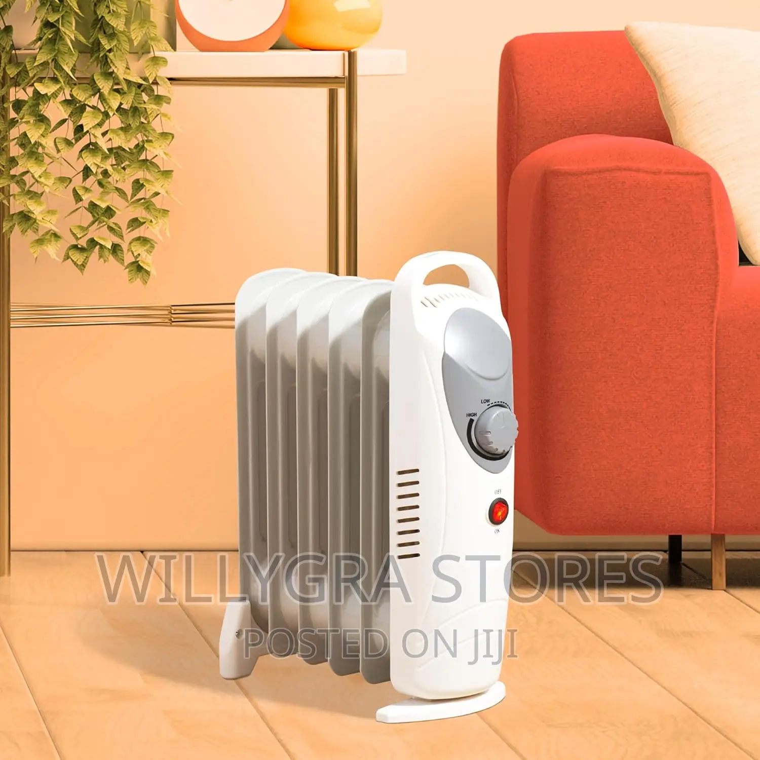 Daewoo Oil Filled 800w Portable Radiator With Thermostat